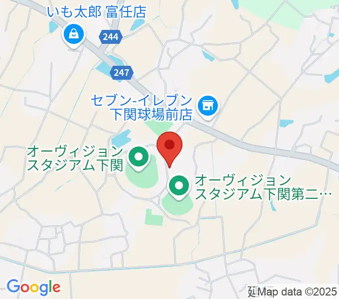 山口県立下関武道館の地図