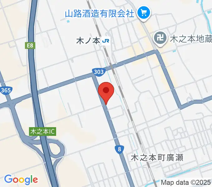 木之本スティックホールの地図