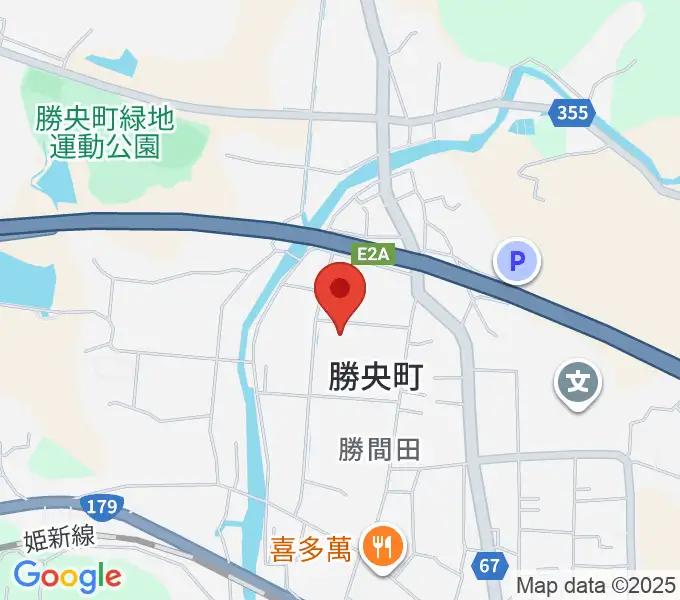 勝央文化ホールの地図