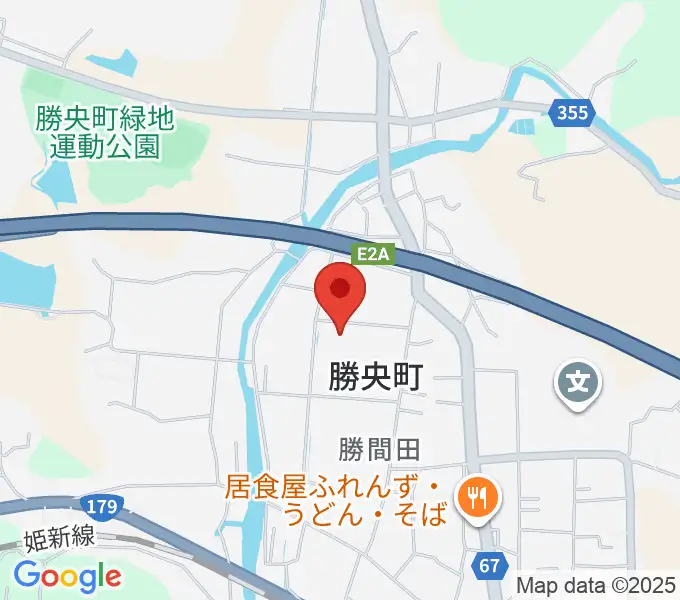 勝央文化ホールの地図