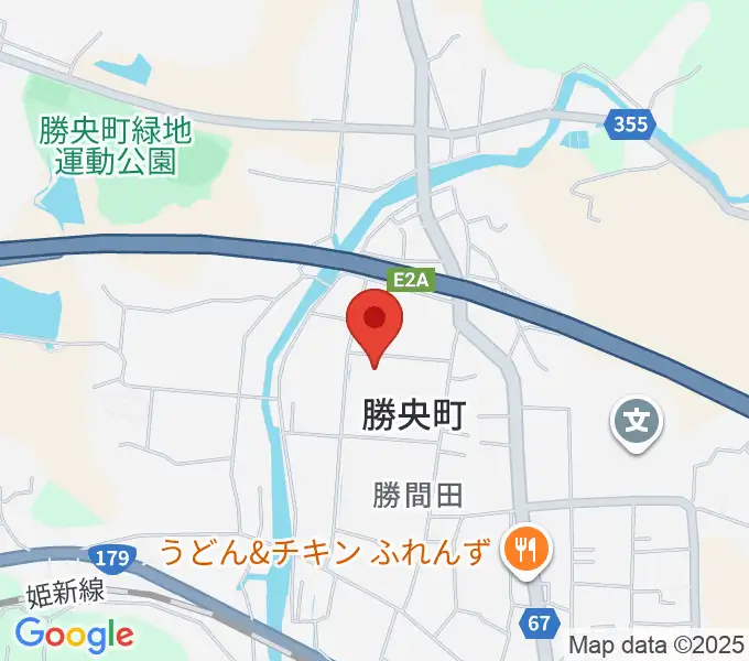 勝央文化ホールの地図
