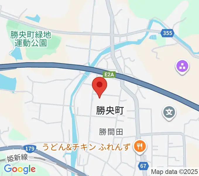 勝央文化ホールの地図