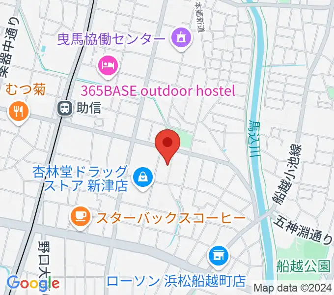 新津プロソニックスタジオの地図