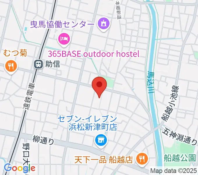 新津プロソニックスタジオの地図
