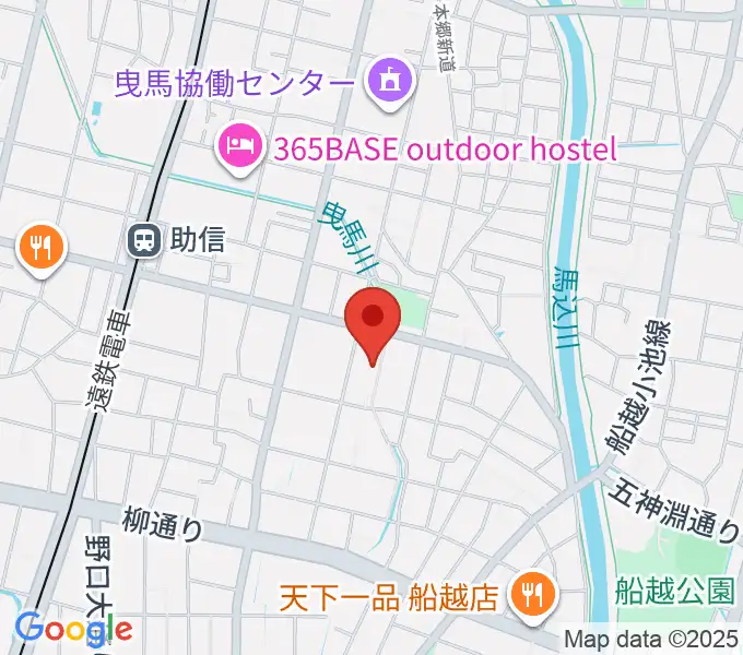 新津プロソニックスタジオの地図