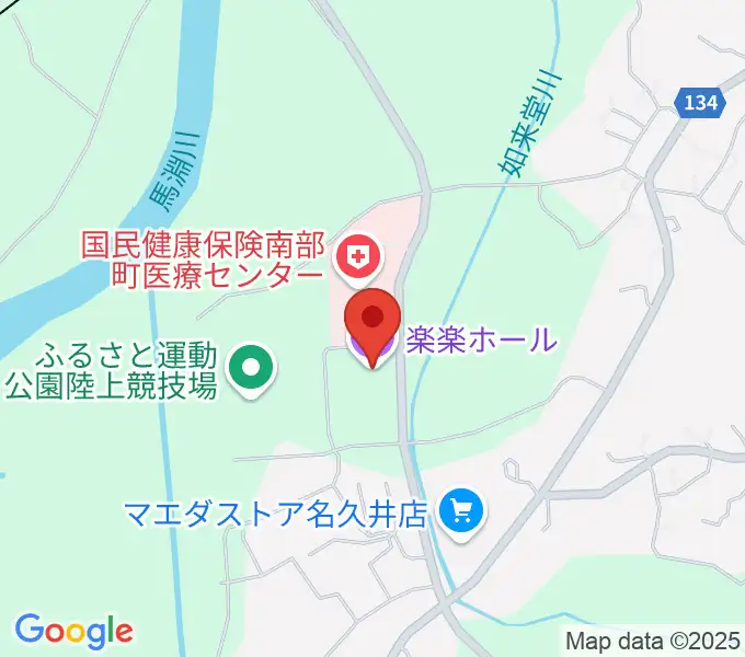 南部町立町民ホール 楽楽ホールの地図