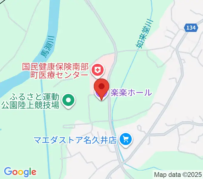 南部町立町民ホール 楽楽ホールの地図