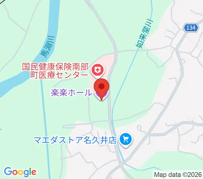 南部町立町民ホール 楽楽ホールの地図