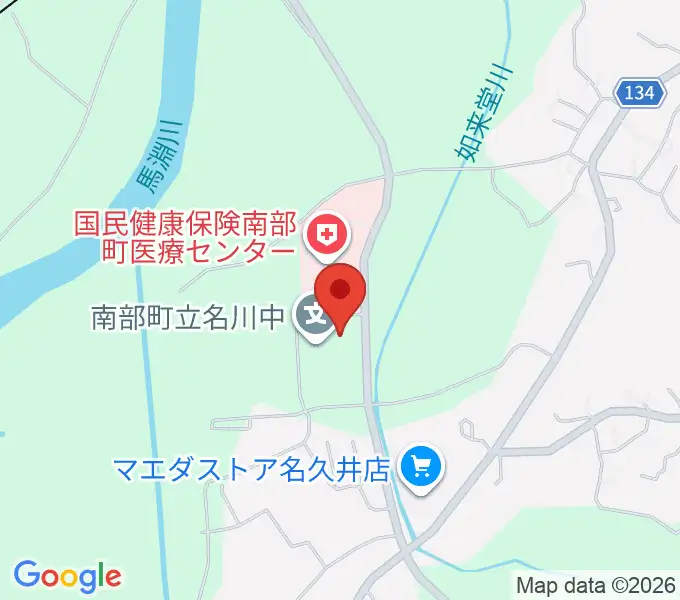 南部町立町民ホール 楽楽ホールの地図