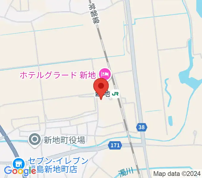 新地町文化交流センター観海ホールの地図