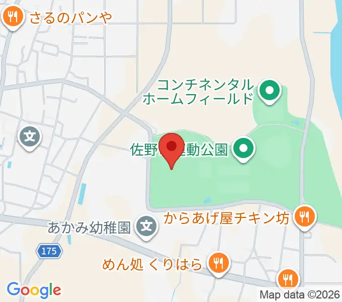 清酒開華スタジアムの地図