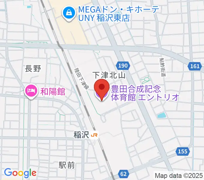 豊田合成記念体育館エントリオの地図