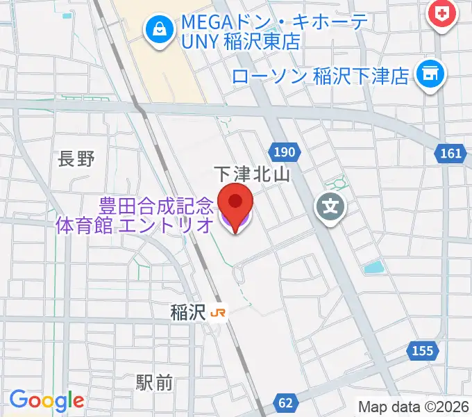 豊田合成記念体育館エントリオの地図