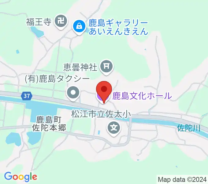 松江市鹿島文化ホールの地図