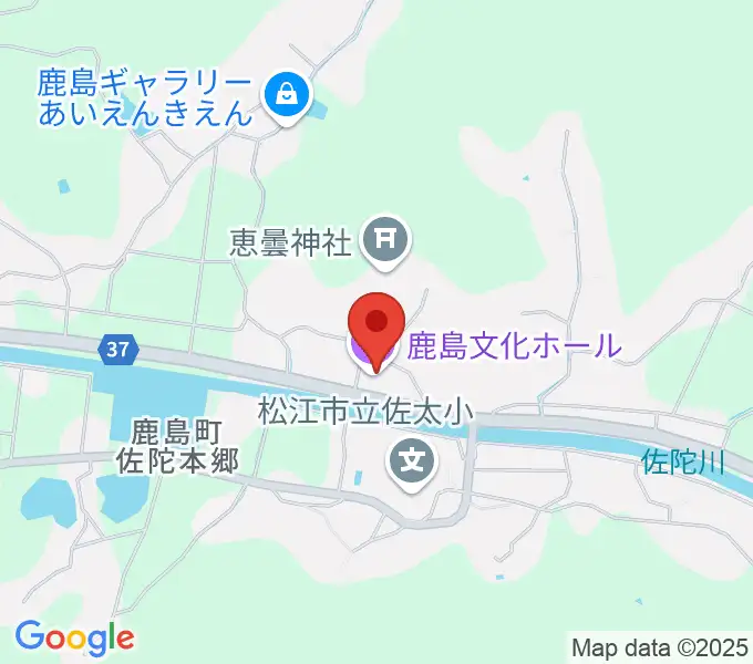 松江市鹿島文化ホールの地図