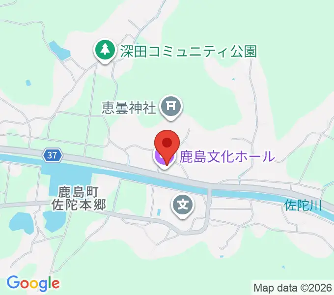 松江市鹿島文化ホールの地図