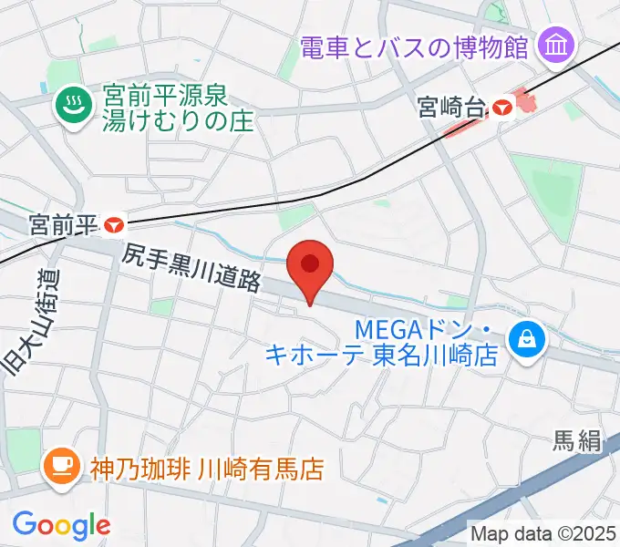 クラウドナインスタジオ 宮前平店の地図