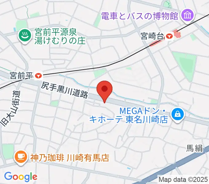 クラウドナインスタジオ 宮前平店の地図