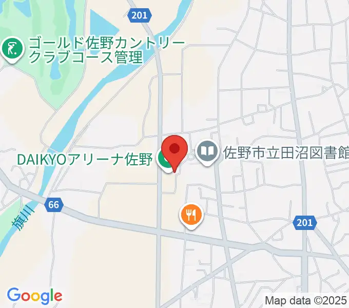 DAIKYOアリーナ佐野の地図
