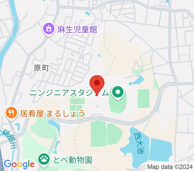 愛媛県総合運動公園体育館の地図