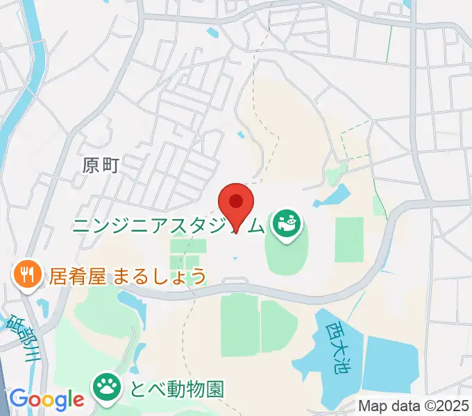 愛媛県総合運動公園体育館の地図