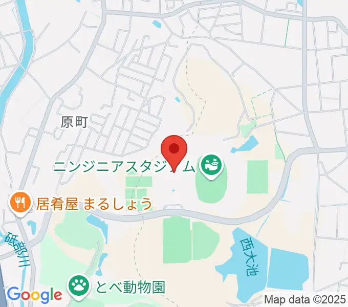 愛媛県総合運動公園体育館の地図