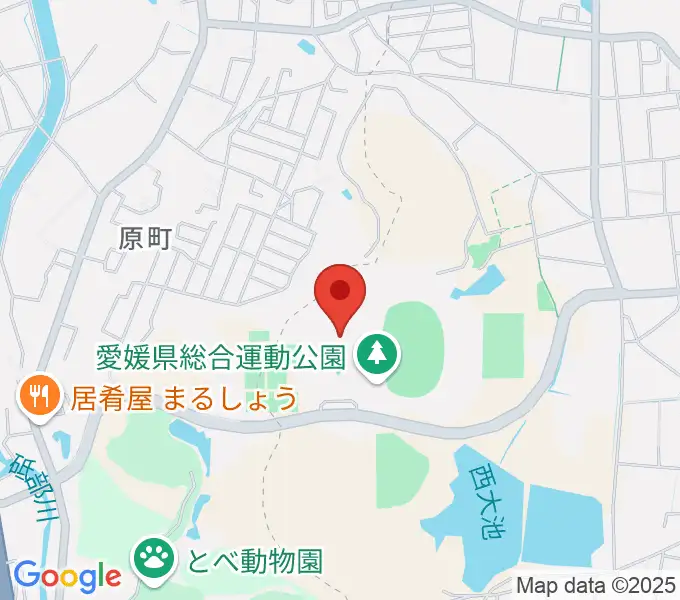 愛媛県総合運動公園体育館の地図