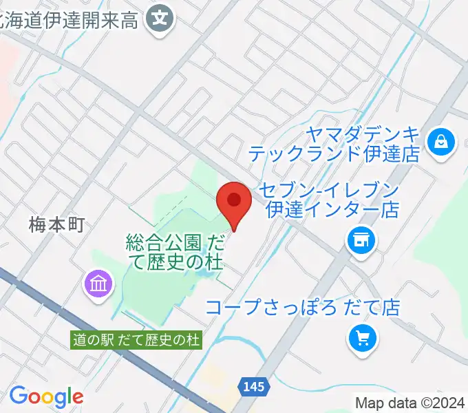 伊達市総合体育館あかつきの地図