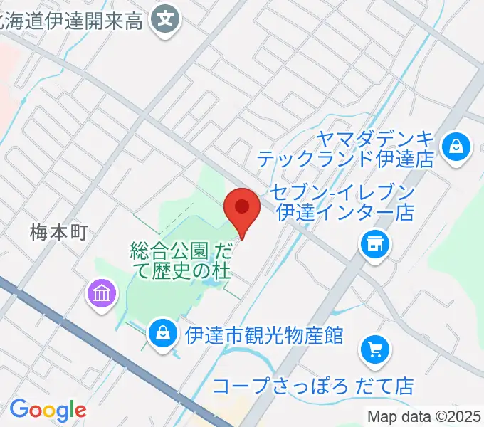 伊達市総合体育館あかつきの地図