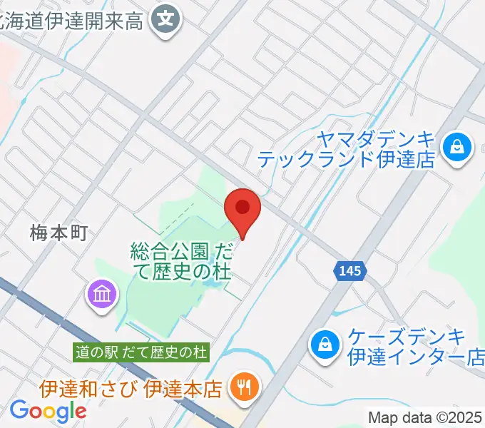 伊達市総合体育館あかつきの地図