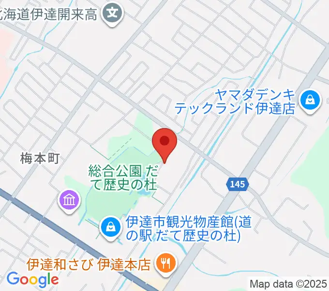 伊達市総合体育館あかつきの地図