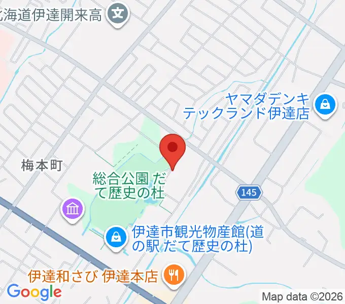 伊達市総合体育館あかつきの地図