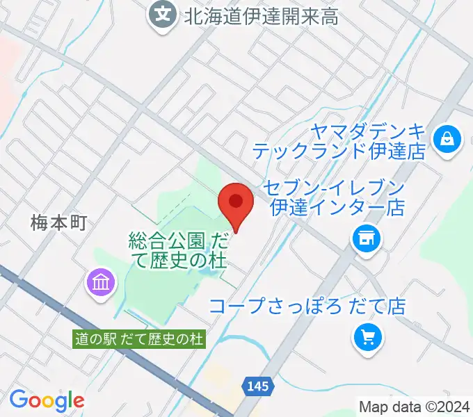 伊達市温水プール・トレーニング室の地図