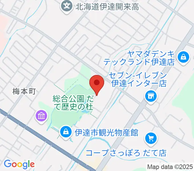 伊達市温水プール・トレーニング室の地図