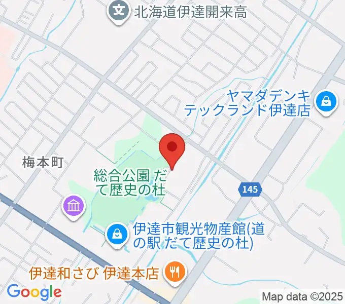 伊達市温水プール・トレーニング室の地図