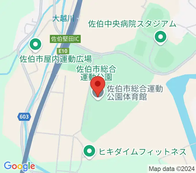 佐伯中央病院アリーナの地図