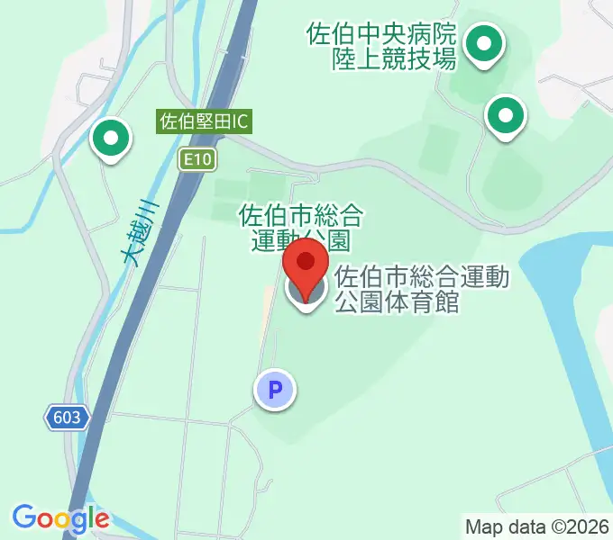 佐伯中央病院アリーナの地図