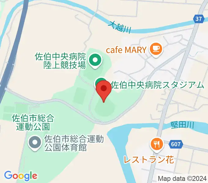 佐伯中央病院スタジアムの地図