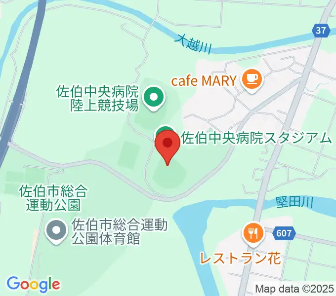 佐伯中央病院スタジアムの地図