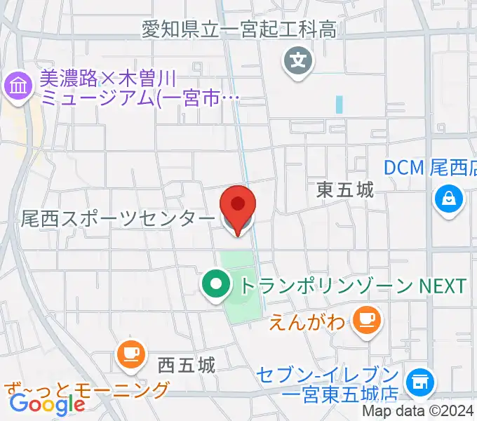 尾西スポーツセンターの地図