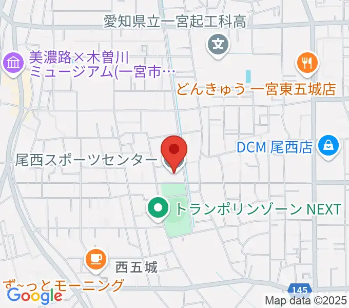 尾西スポーツセンターの地図