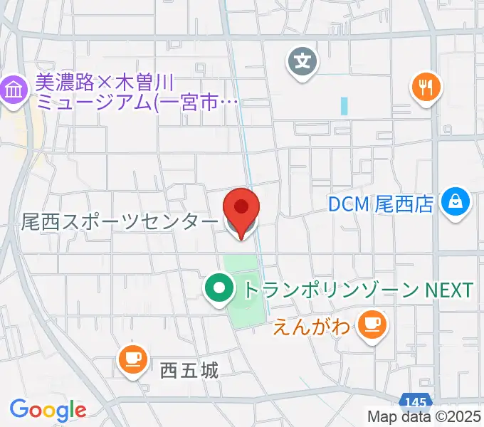 尾西スポーツセンターの地図