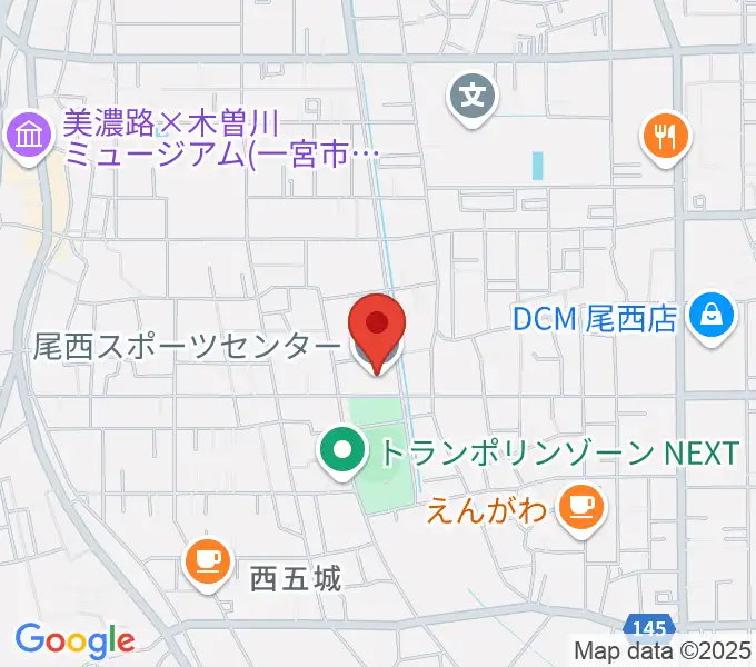 尾西スポーツセンターの地図