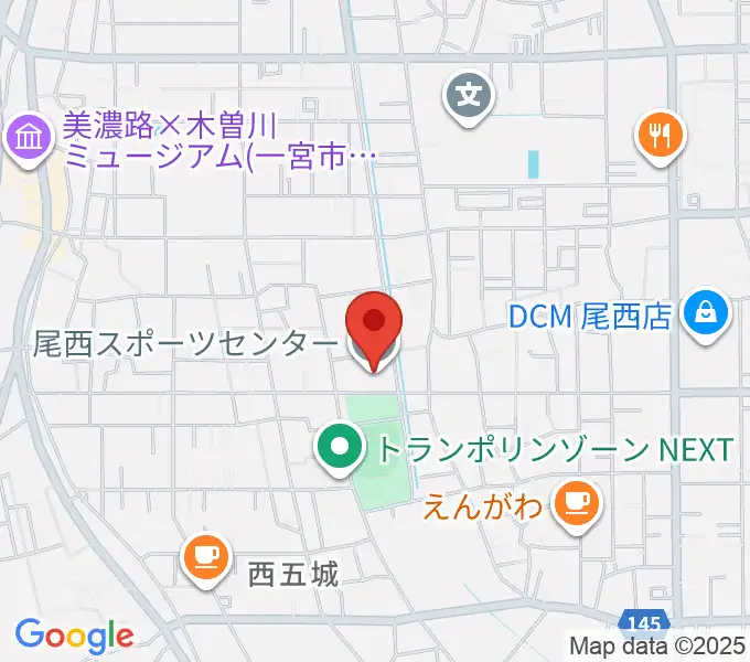 尾西スポーツセンターの地図