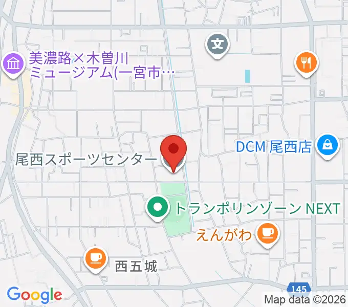 尾西スポーツセンターの地図