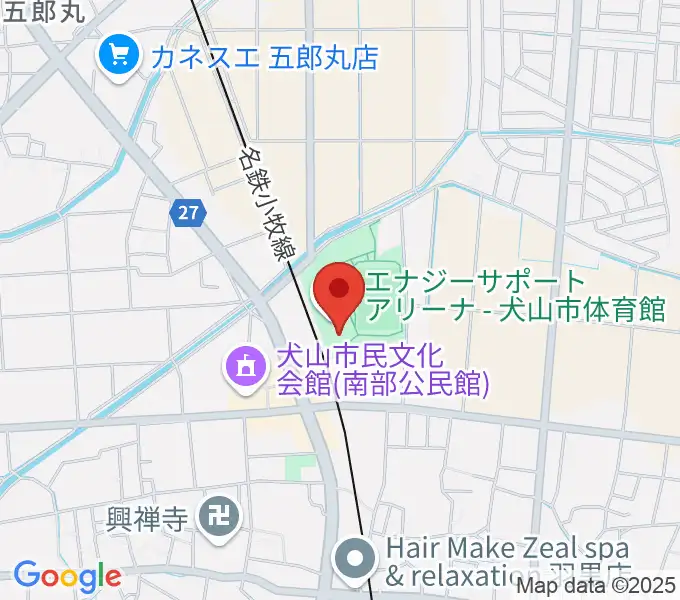 エナジーサポートアリーナの地図