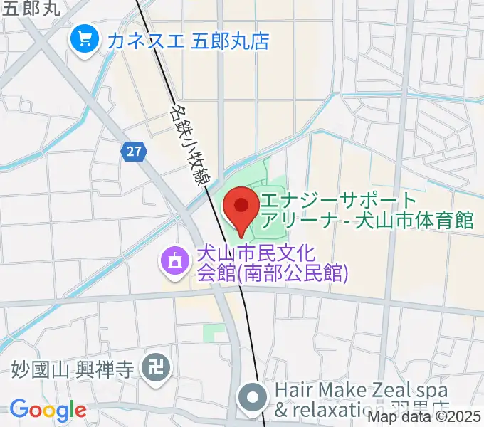 エナジーサポートアリーナの地図