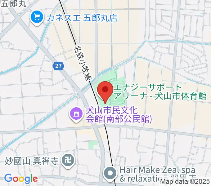 エナジーサポートアリーナの地図