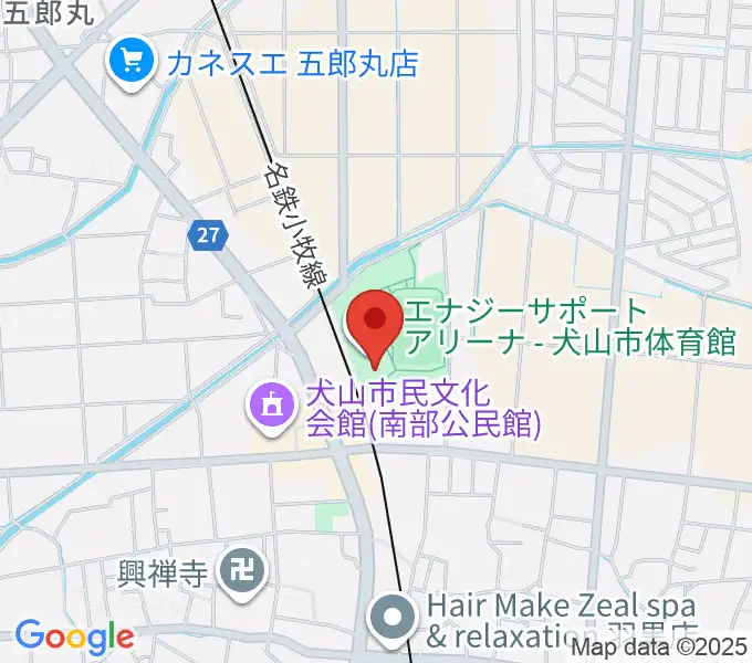 エナジーサポートアリーナの地図