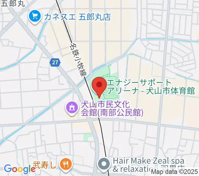 エナジーサポートアリーナの地図